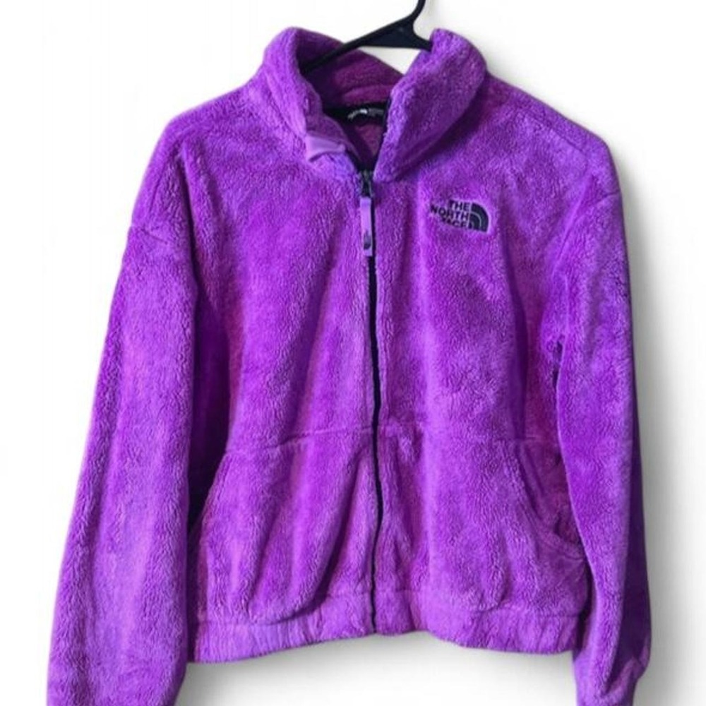 The North Face Girls' Osolita Full-Zip Plush Fleece Jacket Sweet Violet Purple